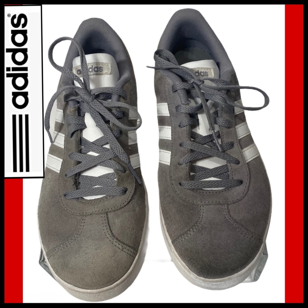 ADIDAS GRAND COURT GRAY SUEDE SNEAKER 7 (men’s) - Picture 9 of 11